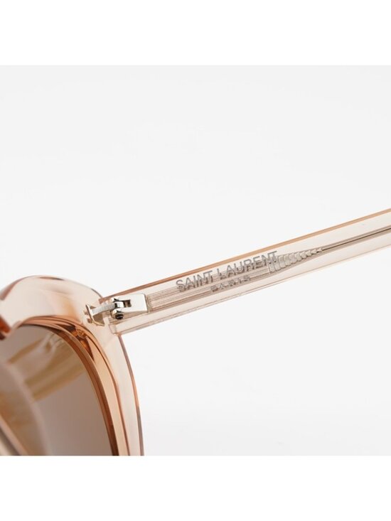Saint Laurent SL181 LOU LOU 020 Sunglasses Nude Heart Frame, Brown Lenses main image 8